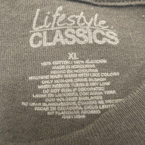 Christmas Holiday Rock Out with Your Sock Out Stocking Graphic Print Shirt Faded - Picture 9 of 9